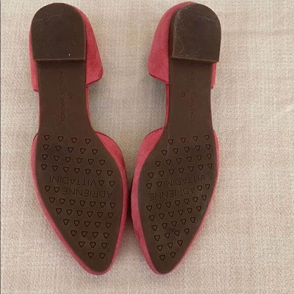 Adrienne Vittadadini Pink Suede Flats - Picture 7 of 8